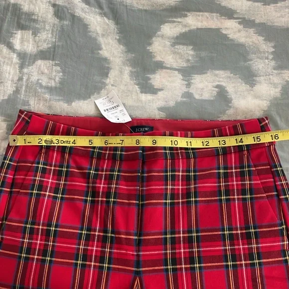 J crew mercantile tartan plaid pants EUC size 6 - Picture 6 of 9